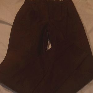 Reed sportswear suede leather pants
